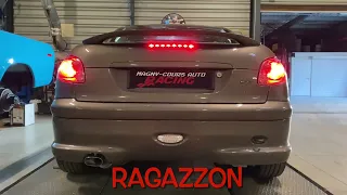 Peugeot 206 CC 2.0 136cv origine vs Ragazzon exhaust