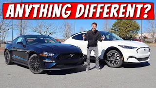 NEW Ford Mustang GT vs NEW Mustang Mach-E | Any Resemblance?