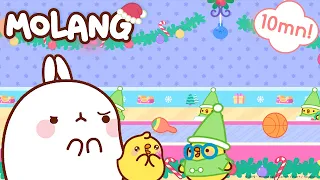 Molang - 🎁 ☃️ A Santa cartoon 🎅🎄 |  More @Molang ⬇️ ⬇️ ⬇️