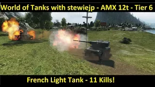 World of Tanks AMX 12t - Tier 6 French Light feat. Clickbait