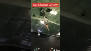 THE WORLDS FASTEST BACKFLIP!! 😮 #Shorts