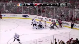 Mark Fayne miss in 3rd. LA Kings vs New Jersey Devils Stanley Cup Game 1 5/30/12 NHL Hockey