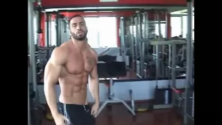 Lazar Angelov Training for Arms and  ABS !