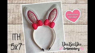 How to make a ITH Bunny Ears Headband Instructions Step by Step