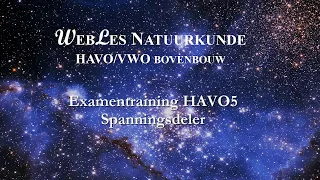 Examentraining HAVO5 Spanningsdeler