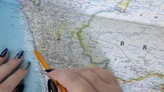 ASMR ~ Ancash, Peru History & Geography ~ Soft Spoken Map Tracing Google Earth