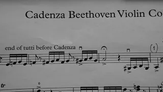 Beethoven Violin Concerto: Cadenza Mvt 1