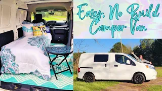 Easy, No Build CAMPER VAN Set-up!