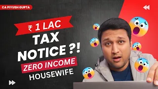 WIFE or MOTHER Ke Account Me Paise Deposit Mat Krna😲 Income Tax Return For Housewife