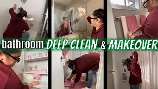 DEEP CLEAN WITH ME | BATHROOM CLEAN WITH ME | BATHROOM MAKEOVER | EXTREME CLEANING MOTIVATION