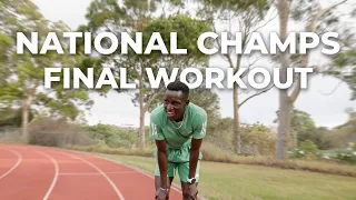 Final Workout before Nationals | Peter Bol