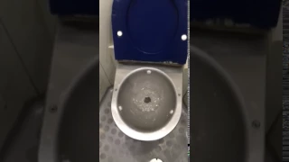 Powerful and funny WC in train in Czech republic