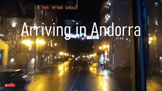 Arriving in Andorra at Night