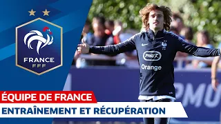 Entraînement et récupération pour les Bleus, Equipe de France I FFF 2019