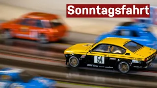 Unterwegs mit Slotcar Eigenbauten auf der Holzbahn