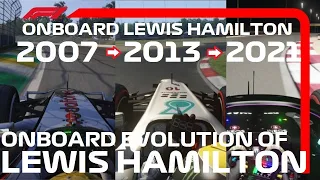 F1 Classic Onboard: Lewis Hamilton Onboard Evolution  2007-2021 | Assetto Corsa