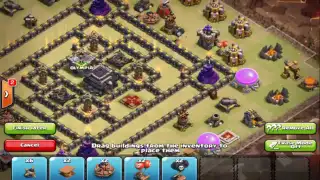 Clash of clans   Town hall 9 th9 best war base with 2 Air Sweepers  Anti 2 star   REPLAY