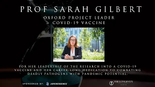 Annual Lecture with Person of the Year: Prof Sarah Gilbert, Oxford Project Leader COVID-19 Vaccine