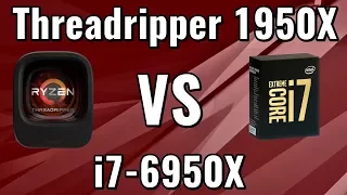 Threadripper 1950X vs i7-6950X | Comparison, benchmarks, FPS tests | GTX 1080