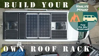 SOLAR AND DECKING ON DIY 80:20 ROOF RACK