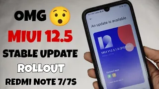 OMG 😯 Redmi Note 7/7S Miui 12.5.1.0 Indian Stable Update RollOut - New Features?