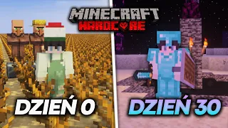 PRZETRWAŁEM 30 DNI NA PŁASKIM PUSTYNNYM ŚWIECIE Z PATYKAMI W MINECRAFT HARDCORE