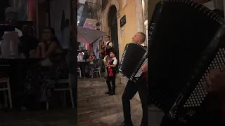 Italian Music Accordion Sicily Taormina Street Show