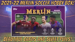 I Can't Get Enough of This Set! 2021-22 Topps Merlin Soccer Hobby Box!