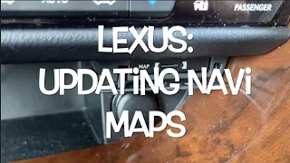 UPGRADING THE NAVIGATION MAPS ON 2016-2019 LEXUS RX SUV