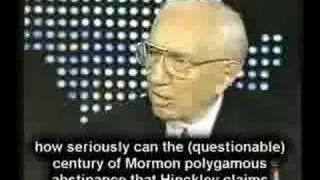 Is Mormon Prophet Hinckley Lying on Larry King ?