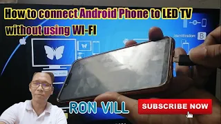 Connecting Android Phone to LED TV without using WI FI