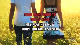 Don't Dream It's Over in the style of Crowded House | Karaoke with Lyrics