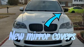 Bmw x5M mirror covers install