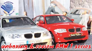 Unboxing & review Kyosho BMW 1 SERIES  1:18 diecast model