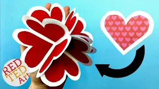 3D Pop Up Heart Card DIY - Alternative Explosion Card - Circular Heart Card - Easy Valentines DIY