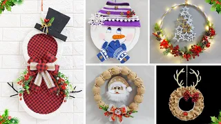 5 Economical Christmas Wreath made with simple materials | DIY Affordable Christmas craft idea🎄169