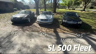 Meet my SL500 (R230) fleet!