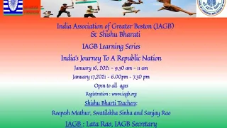 IAGB Learning Series : India's Journey to a Republic Nation