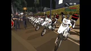 GTA SA - POLÍCIA 24 HORAS - ROCAM 22M PINOTE DE MOTO E APOIO ! (T1.E5)