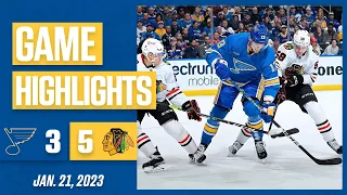 Game Highlights: Blackhawks 5, Blues 3