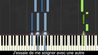 Slimane - A fleur de toi (piano facile avec paroles)