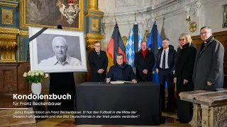 Kondolenzbuch für Franz Beckenbauer - Bayern