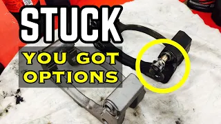 CALIPER PIN STUCK? | Stuck Brake Caliper Pin? | YOU GOT OPTIONS | Bundys Garage