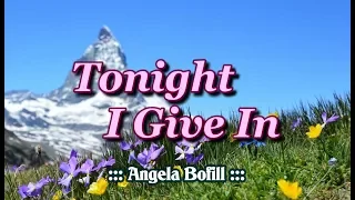 Tonight I Give In - Angela Bofill (KARAOKE VERSION)