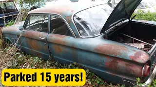 ABANDONED! Will it start? 1961 Ford Falcon! Will it run after being left to rot for 15 years???
