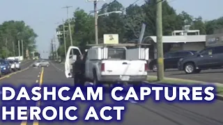 Dashcam captures 'heroic and livesaving' police rescue in Warminster, Pa.