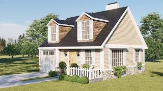 26'x26' (8x8m)  Cottage House Ideas: Small Place Holding Big Dreams