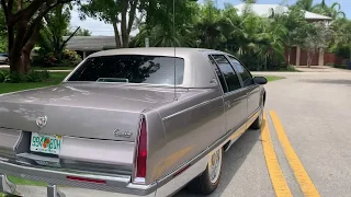 Immaculate 1996 Cadillac Fleetwood Brougham 68k walk around and test drive by Anthony