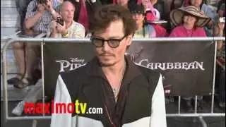 Johnny Depp "Pirates of the Caribbean: On Stranger Tides" World Premiere