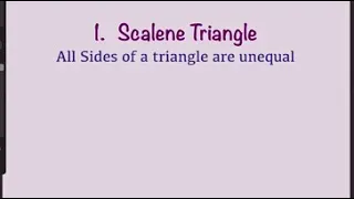 Mathematics (Class 6), Topic- Triangles: Types of triangles- Part 2